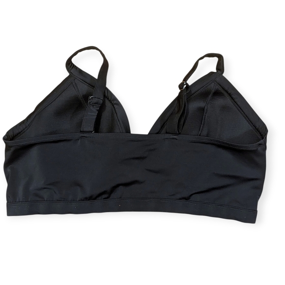 Cacique Plunge Bikini Top Set of 2 Black Blue Size 28 - Picture 6 of 12